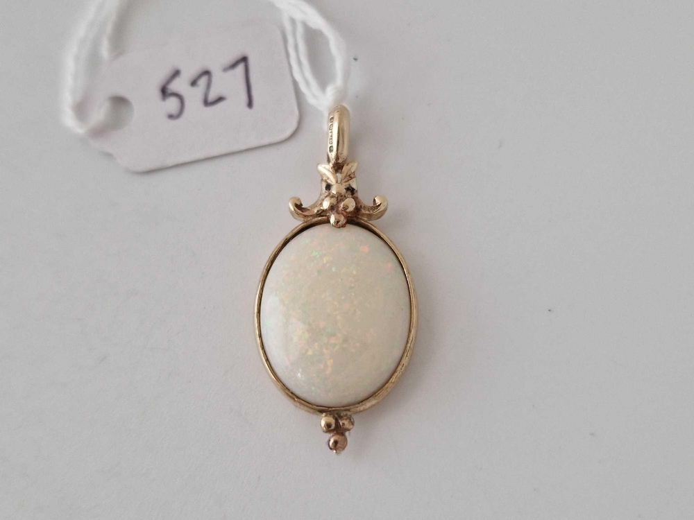 A opal mounted set pendant 9ct - Image 2 of 3