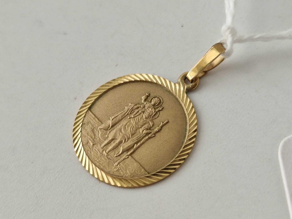 A St Christopher pendant 9ct 1.5 gms - Image 2 of 3