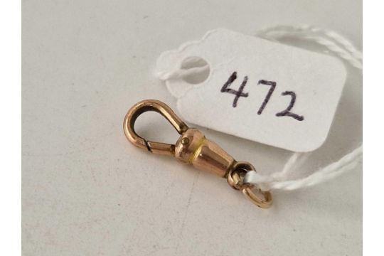 A 9ct gold dog clip 15mm - Image 1 of 2