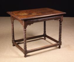 A Large 17th Century Joined Oak Side Table.