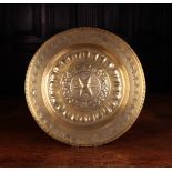 A Late 18th/Early 19th Century Brass Alms Dish.