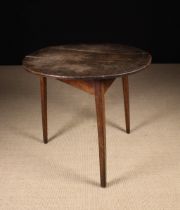 A Large Late 18th/Early 19th Century Oak & Elm Cricket Table (A/F).
