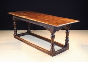 A 17th Century & Later Joined Oak Refectory Table.