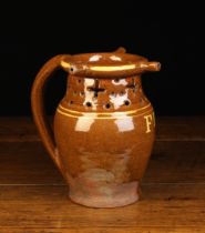 A Halifax Lead Glazed Earthenware Puzzle Jug,