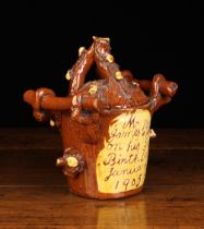 A Buckley Bark-ware Tobacco Jar.