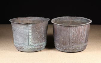 A Pair of Antique Washing Coppers.