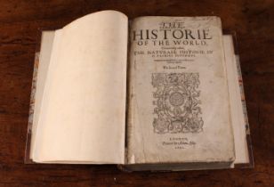 A Rare Early 17th Century First Edition Book: 'Plinie's Historie Commonly called The Naturall
