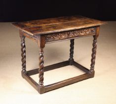 A Large Charles II Oak Side Table, Circa 1670, Lake District.
