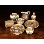 Seven Pieces of Satsuma Ware, 19th century and later.