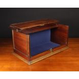 A 19th Century Mahogany Box having a hinged lid to the top incorporating the lift up panel front,