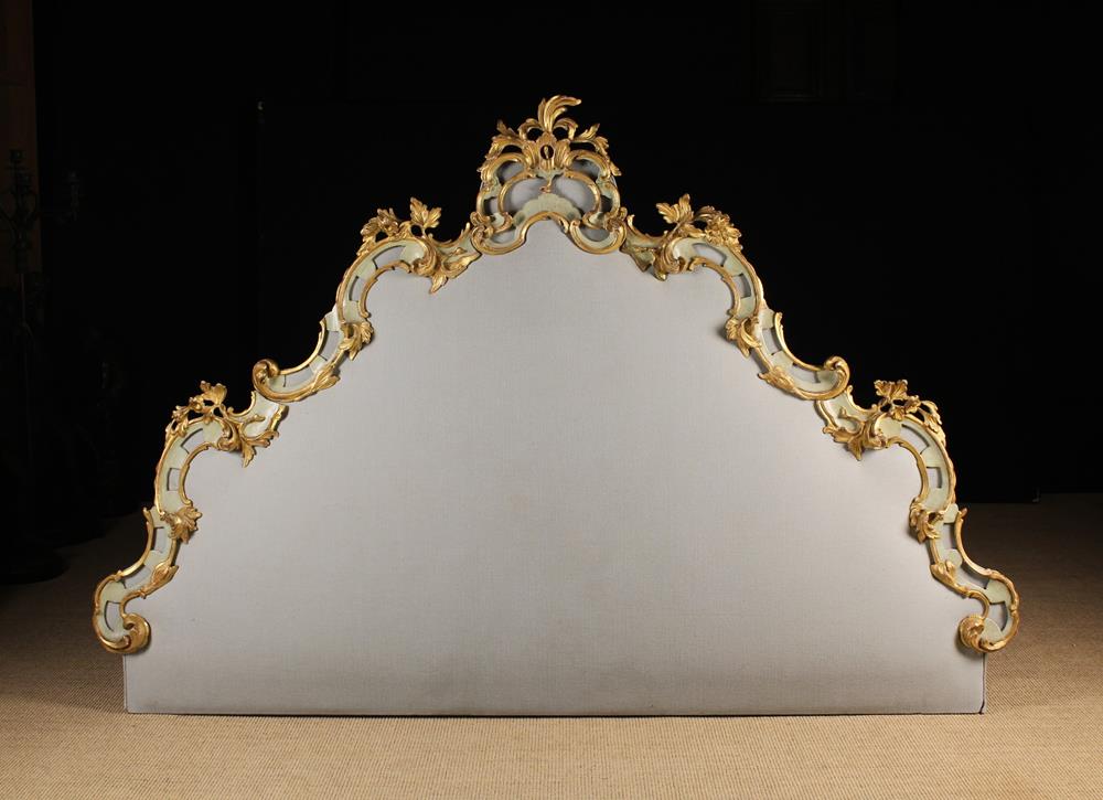 An Extravagant Super-King Sized Louis XV Style Bed Head.