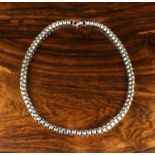 A Chunky Box Link Chain with 925 sterling silver stamp to the catch ring,