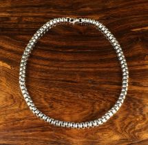A Chunky Box Link Chain with 925 sterling silver stamp to the catch ring,