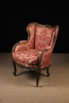 A Louis XV Style Upholstered Bergère Armchair.
