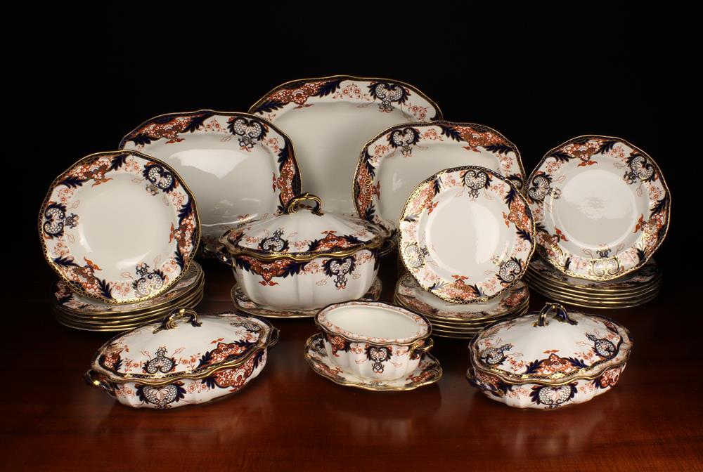 A Royal Crown Derby Osmaston Road Part Dinner Service Circa 1908,