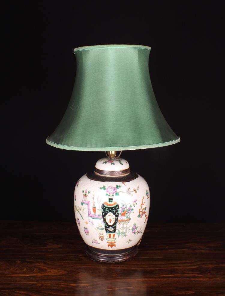 A Chinese Pot Lamp.