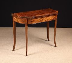 A George IV Style Inlaid Mahogany Card Table.
