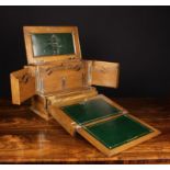 An Edwardian Oak Writing Box.