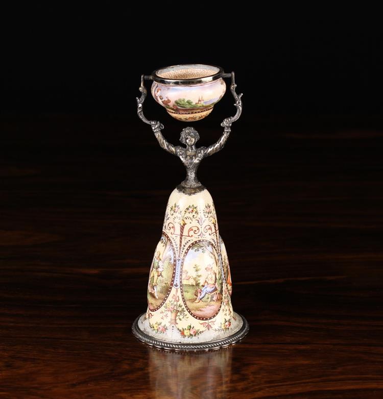 A 19th Century Viennese Enamelled Wager Cup, - Image 4 of 4