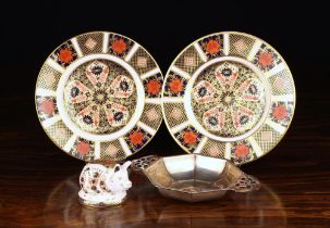 A Pair of Royal Crown Derby Bone China 'Old Imari' Plates, 6¼" (16 cm) in diameter,