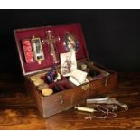 A 19th Century Fitted Mahogany Case of Curiosities.