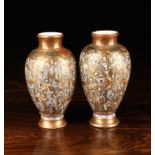 A Pair of Fine Meijing Period Signed Satsuma Vases,