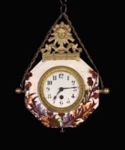 A Late 19th Century Ceramic Cartel Clock.