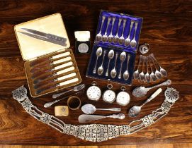 A Group of Miscellaneous Silver & Plate,