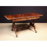 A Fine Regency Style Mahogany Sofa Table.