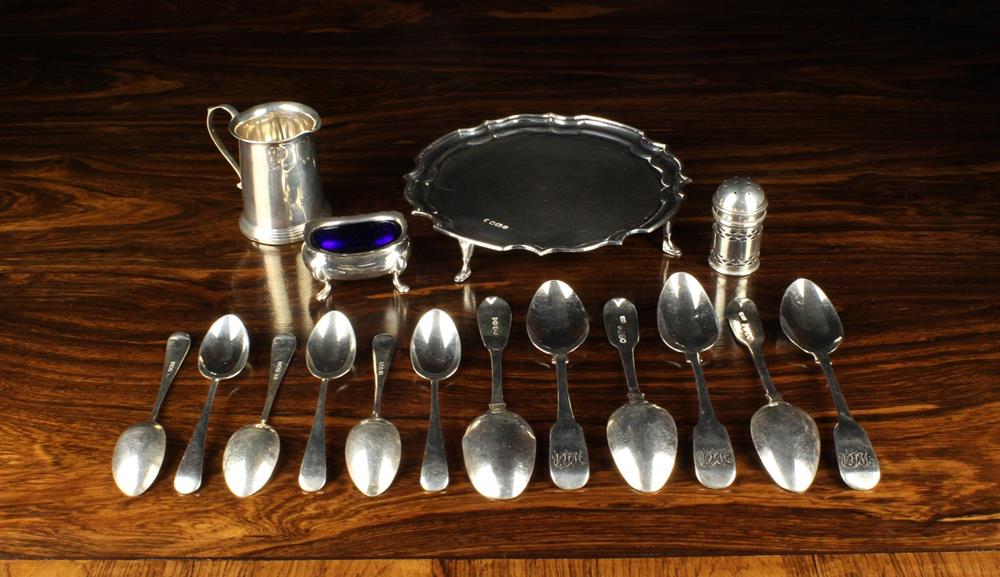 A Collection of Silver: A Small Salver by Francis Howard Ltd,