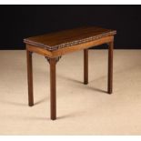 A Chippendale Style Mahogany Fold-over Card Table.