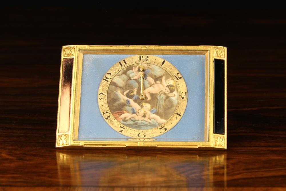 A Delightful 19th Century Austrian Strut Clock with Swiss 8 day movement.