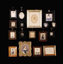 A Collection of 19th Century & Later Miniature Portraits (17).