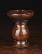 A Late 18th Century Turned Lignum Vitae Pounce Pot of fine colour & patination.