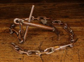 A 19th Century Treen Chain with Anchor.