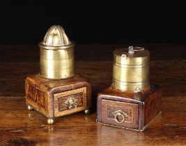 Two 18th Century Treen Spice Grinders.
