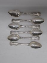 A set of 6 William IV silver teaspoons, London 1830, 14.5cm, approx 6.5 troy oz