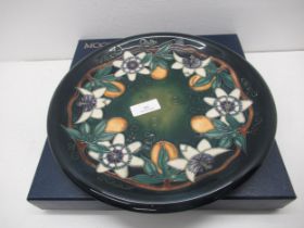 A Moorcroft Passion Fruit plate, very good condition