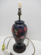 A Moorcroft Anemone table lamp, good condition, working