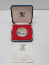 A Royal Mint 1977 QEII silver jubilee silver proof coin