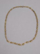 An 18ct yellow gold (hallmarked) chain - 51cm - approx weight 14.5 grams
