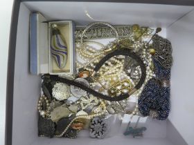 A selection of costume jewellery