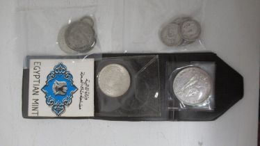 Silver coins: 1887 Crown, GB Sterling coins 1.4 troy oz, GB .500 silver coins 1.9 troy oz and