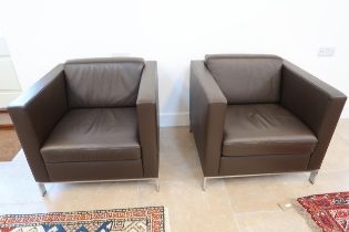 A pair of Walter Knoll Norman Foster armchairs