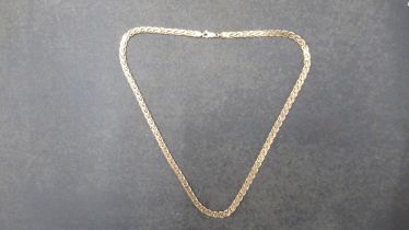 A 9ct yellow gold (hallmarked) chain - 50cm - approx weight 12.4 grams