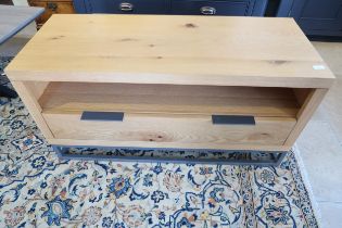 Manhattan tv unit. Ex display. Needs a new adjustable screw foot to even