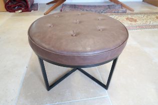 A modern faux leather stool