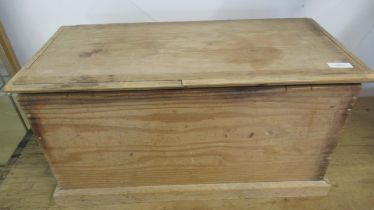 A small pine box - Width 57cm x Depth 27cm x Height 29cm