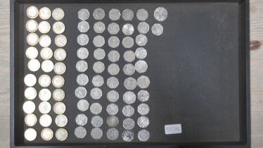 A collection of commemorative £2 and 50p coins, face value £86