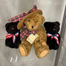 Three assorted Teddy Bears to include a Teddy Hermann Ltd Edition Bear no 154 of 500